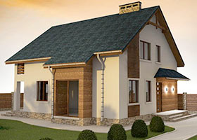 Проект каркасного дома D22 194 м2