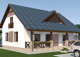 Проект каркасного дома D24 198 м2