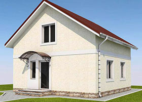 Проект каркасного будинку D04 128 м2
