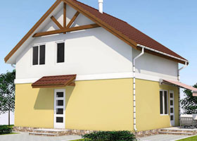 Проект каркасного будинку D12 121 м2