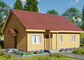Проект каркасного будинку D17 89 м2