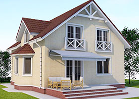 Проект каркасного будинку D26 172 м2